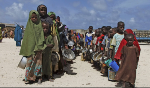 Queues for food rations. This is happening somewhere in the world right now! Imagine, this could be you if nothing is done to reduce the impacts of climate change. Source: http://answersafrica.com/starvation-and-famine-in-africa.htm 