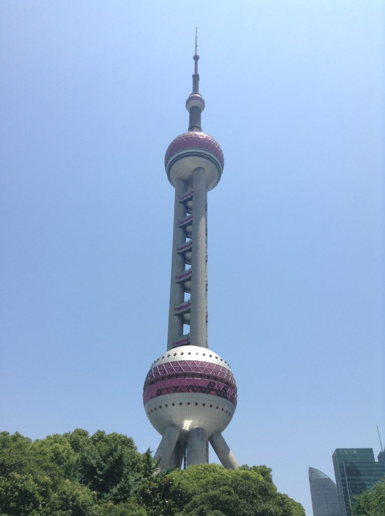 Shanghai landmarks: the Oriental Pearl TV Tower