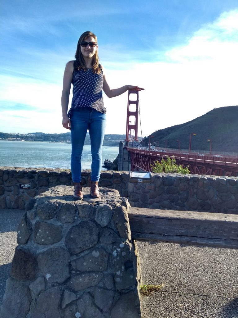 On top of the Golden Gate Bridge, San Francisco