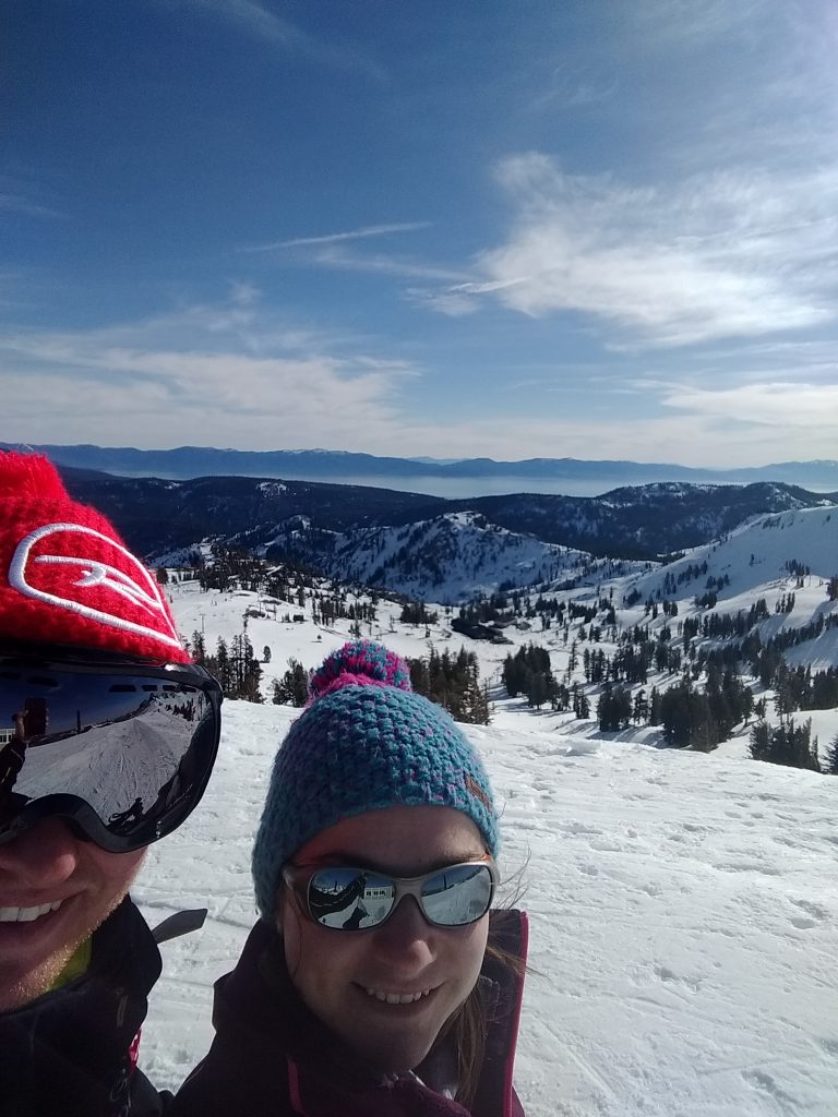 Becky, me and Lake Tahoe selfie